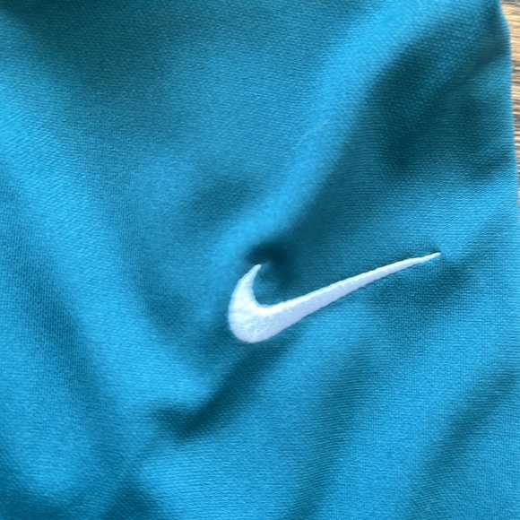 NIKE Dri-Fit Golf Polo Teal L Large Men’s Shirt - Picture 2 of 5